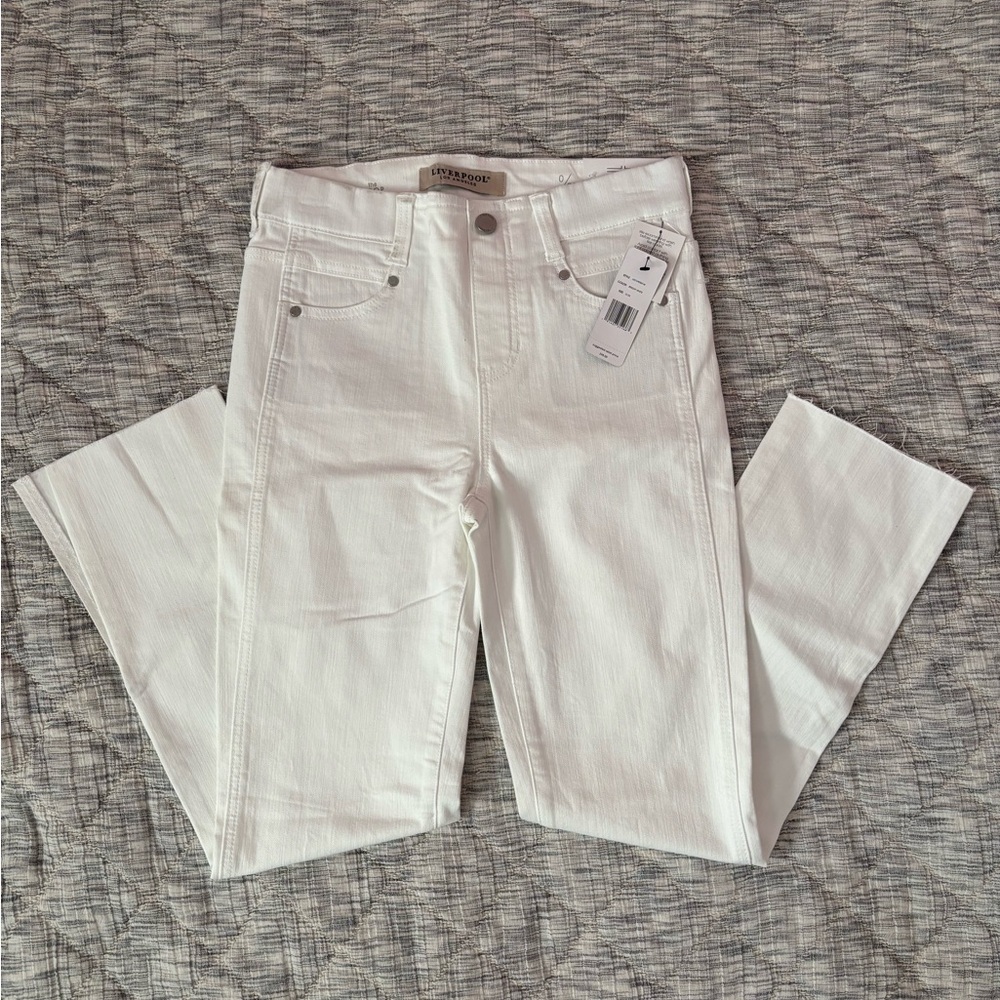Liverpool The Crop Straight Leg Jeans Sz 0/25 | Liverpool The Crop White Jeans- - Picture 2 of 12